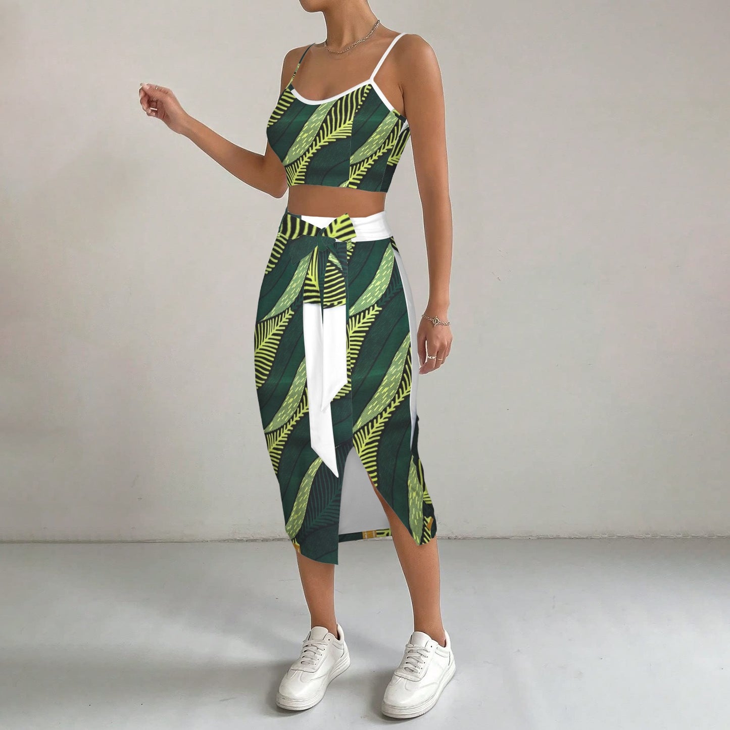 African-Print-Fabric-Ankara-Deep Green