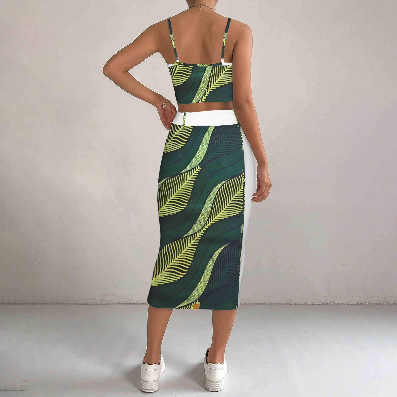 African-Print-Fabric-Ankara-Deep Green