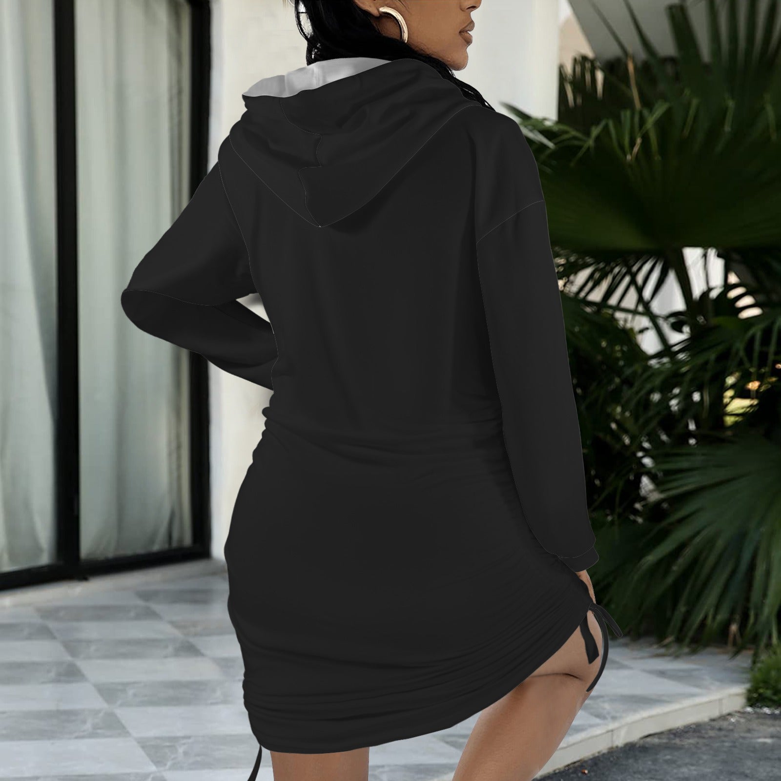 Black hoodie dress