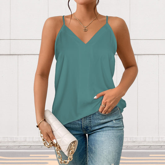 Solid Gem Tank Top- Africa Forest Green